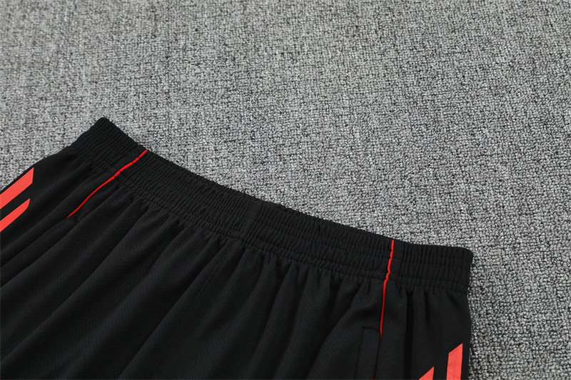25/26 Manchester United Red Black Camouflage Short Sleeve Jersey+Shorts with XS