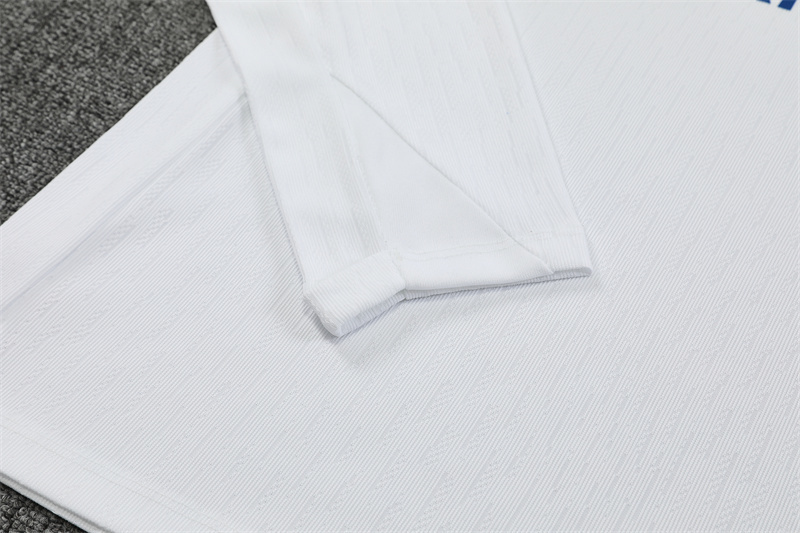 Player Version 25/26 Paris White T90 Half Zipper Jacket+Long Pants