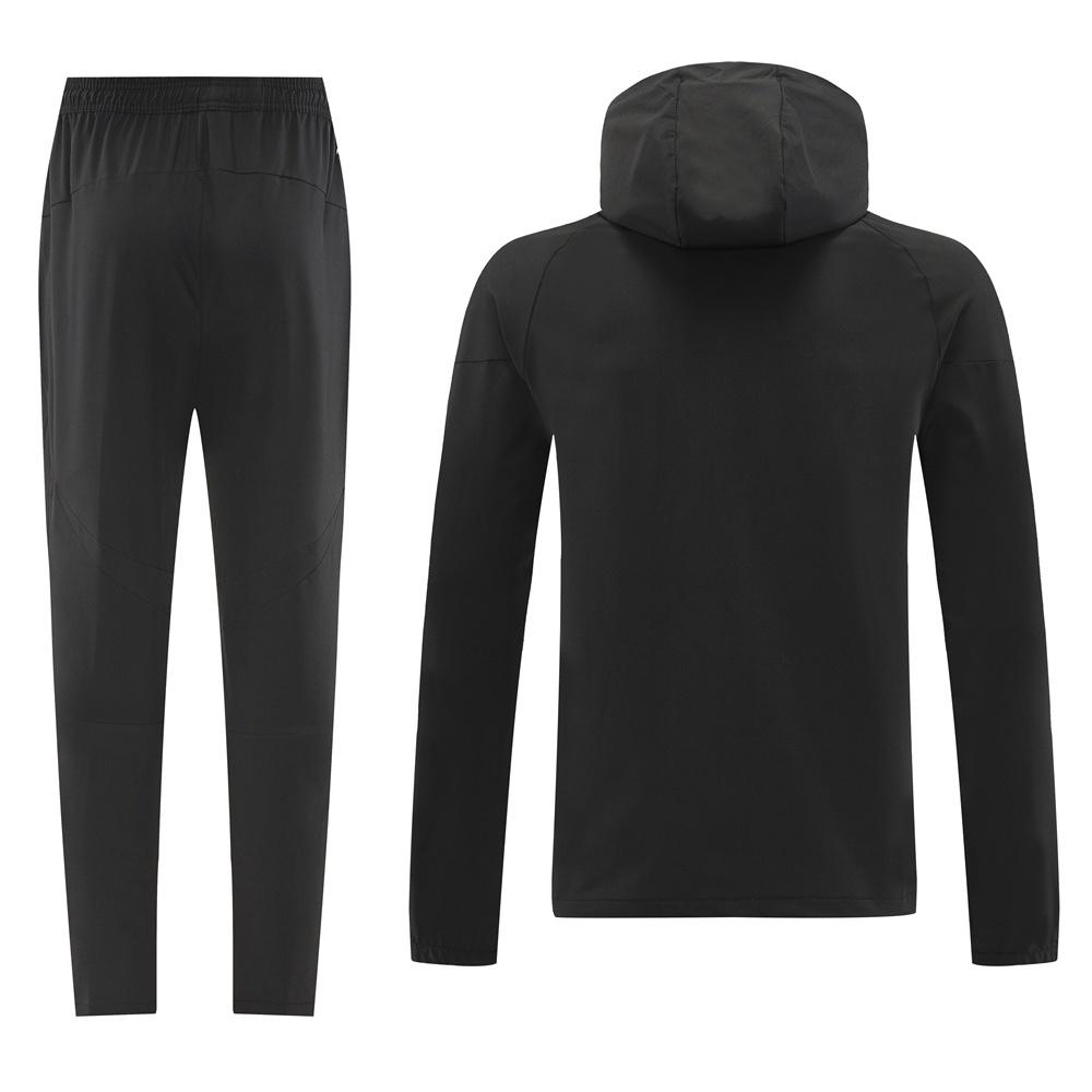 2025 Adidas Black Half Zipper Jacket+Long Pants S-2XL