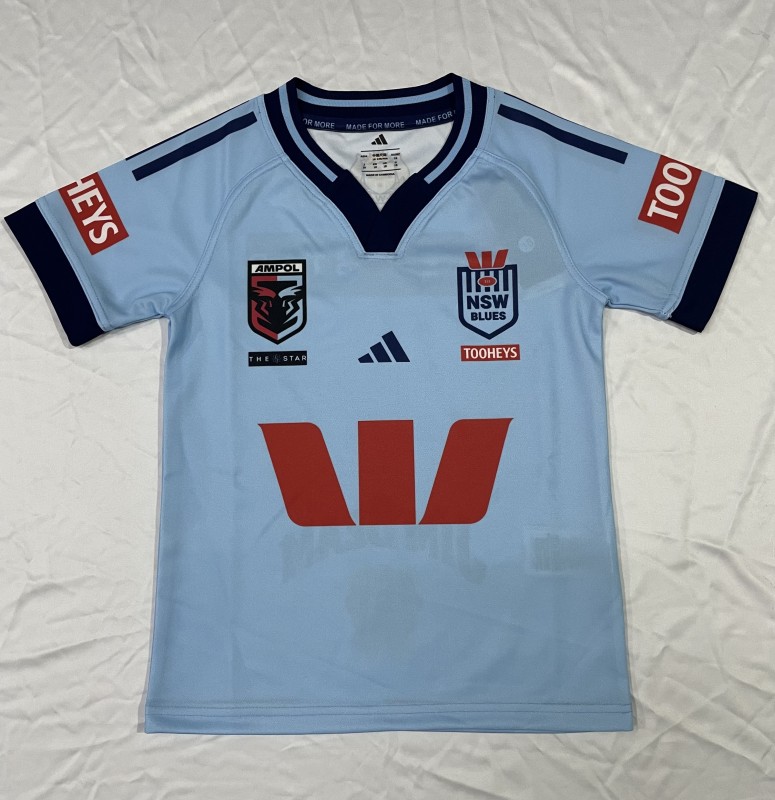 2026 Kids  NSW Blues Sky Blue with Navy Trim Jersey