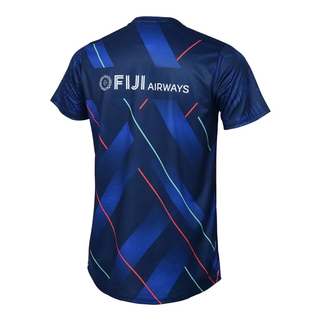 25/26 Fijian Drua Navy with Diagonal Stripes Home Jersey