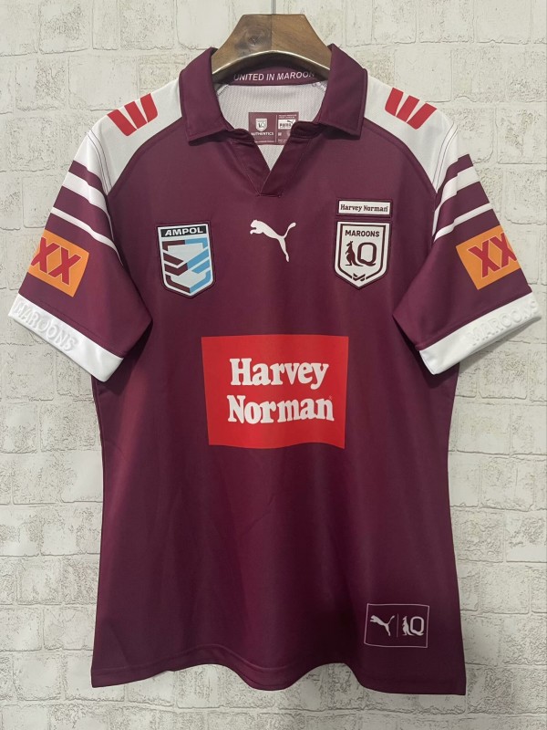 2026 Queensland Maroons Maroon with White Sleeves Jersey