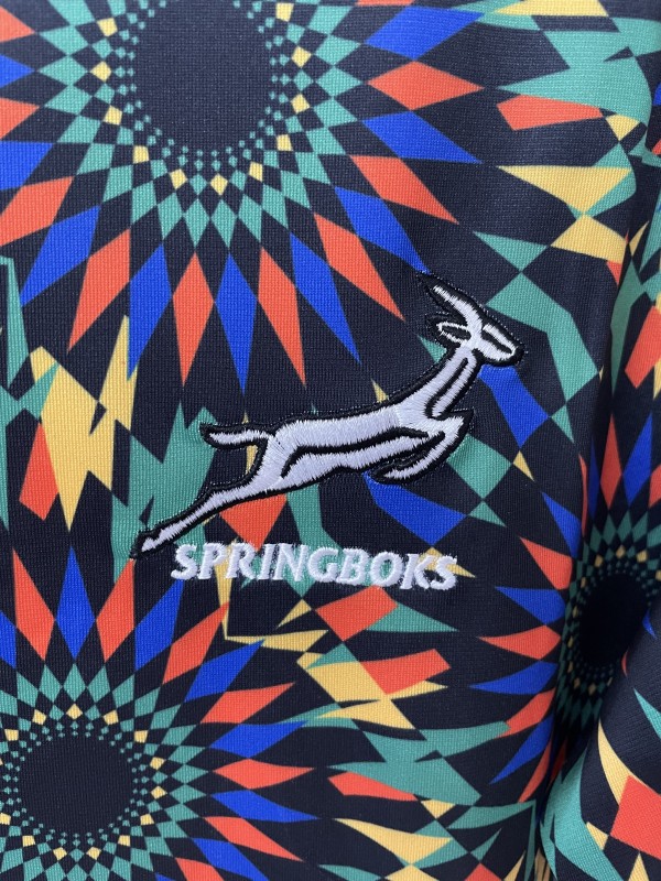 2026 South Africa Springboks Multicolor with Kaleidoscope Sunburst Jersey