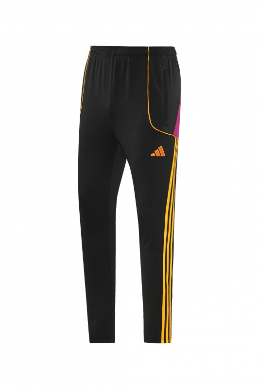 25/26 Roma Black Full Zipper Jacket+Long Pants