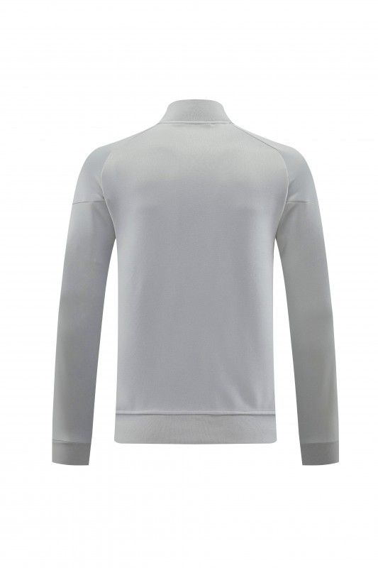 2025 Adidas Grey Full Zipper Jacket+Long Pants