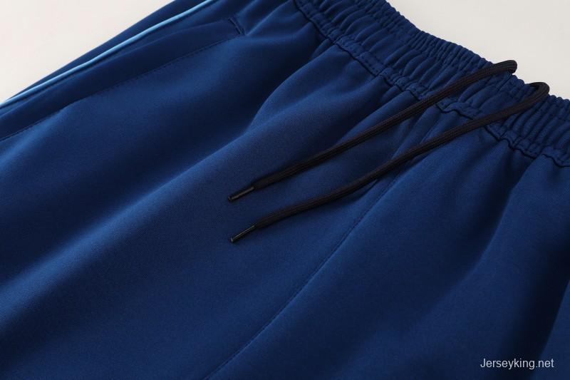 2025 Adidas Azure Blue Full Zipper Jacket+Long Pants