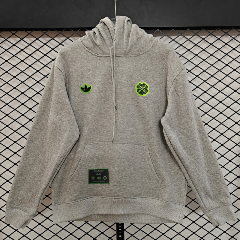 25/26 Celtic Embroidered Logo Hoodie 9 Colors