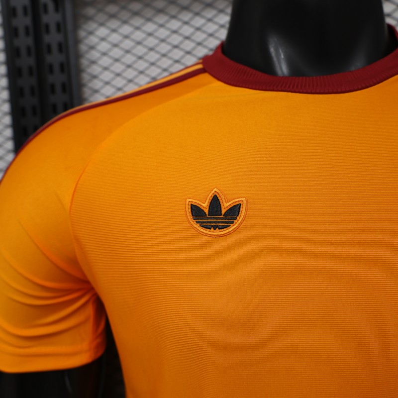 Player Version 26/27 AS Roma x Adidas Originals Orange Special Edition Jersey