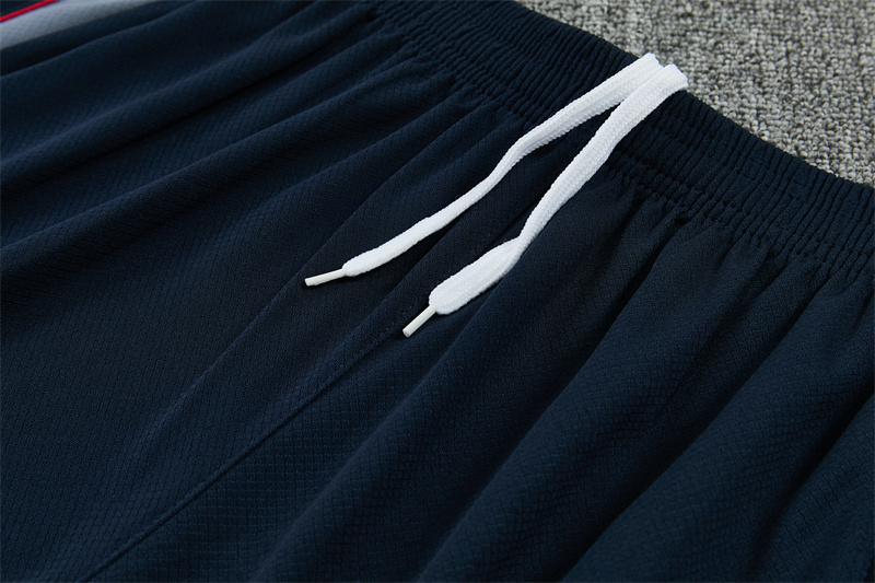 2026 England Grey Short Sleeve+ Navy Blue Soccer Shorts