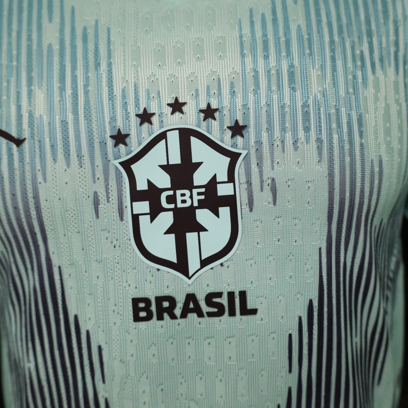 Player Version 26/27 Brazil Mint Green & Black Pattern Special Edition Jersey