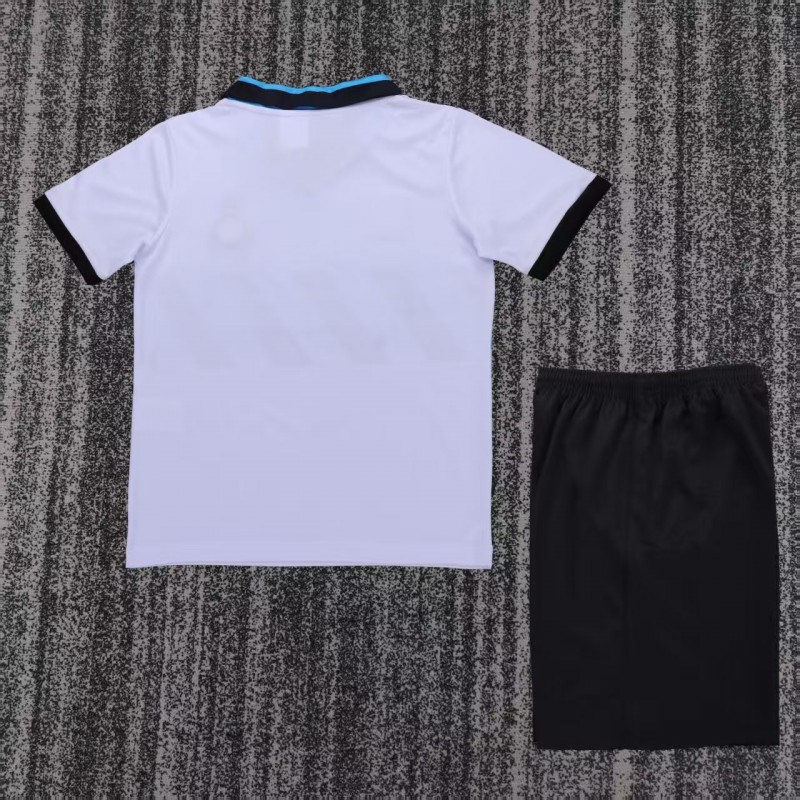 Retro 90/91 Kids Inter Milan White & Blue Away  Jersey