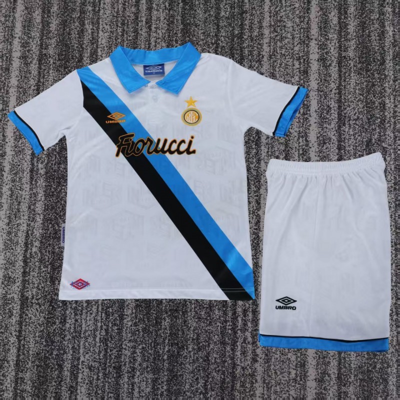 Retro Kids 94/95 Inter Milan Away White Jersey