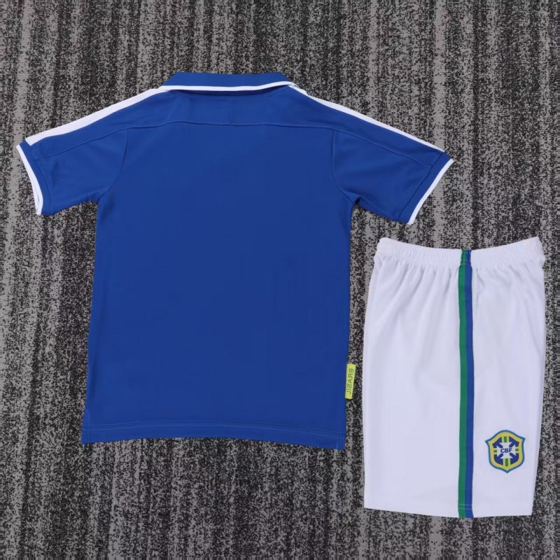 Retro Kids 1997 Brazil Away Jersey