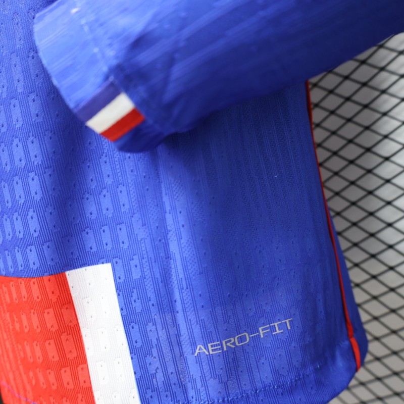 Player Version 26/27 PSG Blue & Red Stripe Long Sleeve Home Jersey