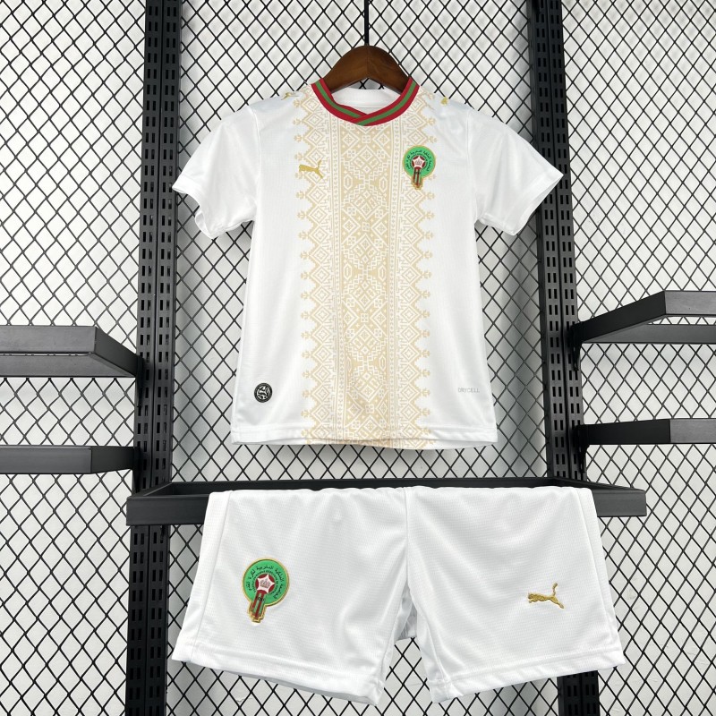 2026 Kids Morocco World Cup Away Kit