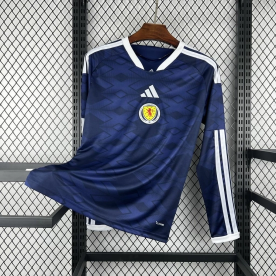 2026 Mens Scotland World Cup Home Long Sleeve Jersey