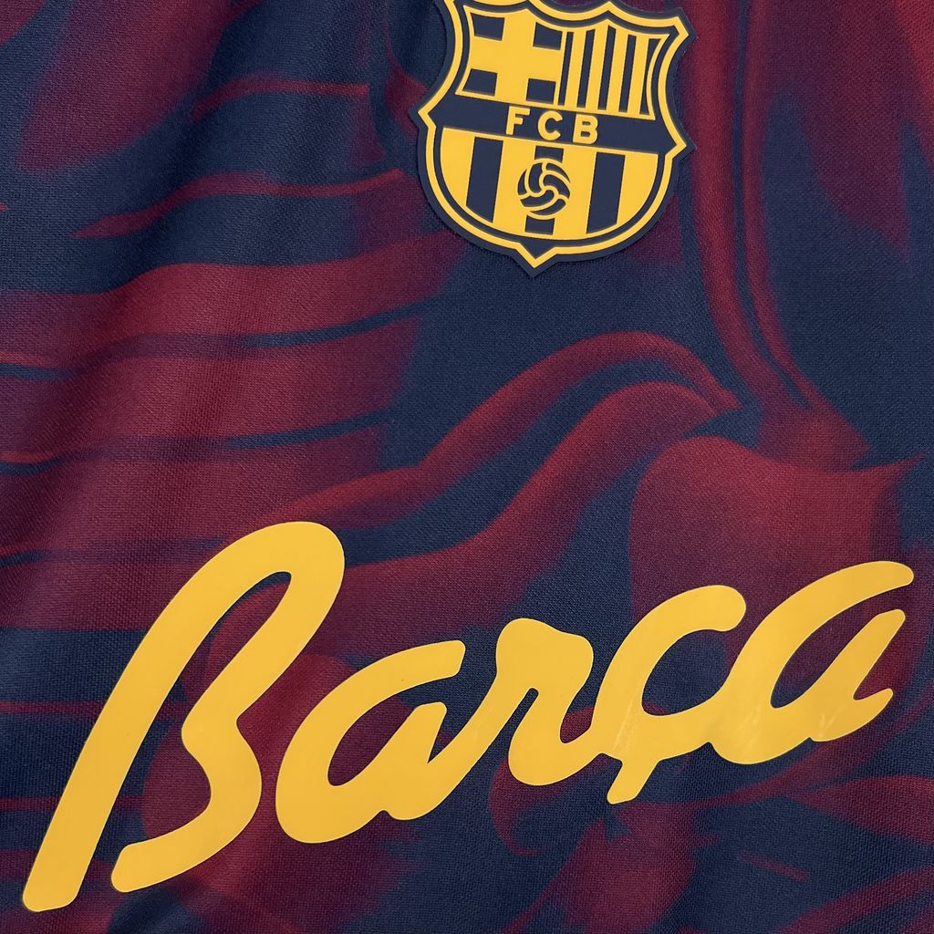 26/27 Barcelona Special Abstract Red & Blue "Barça" Script Jersey