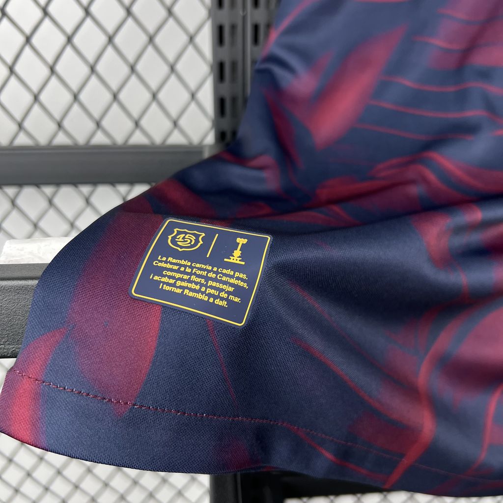 26/27 Barcelona Special Abstract Red & Blue "Barça" Script Jersey