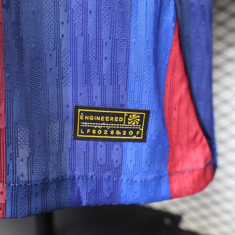Player Version 26/27 Barcelona Long Sleeve Home Jersey