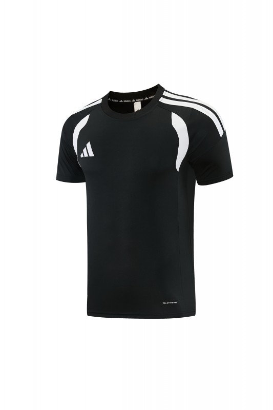 26/27 Adidas 14 Black Short Sleeve+Soccer Shorts