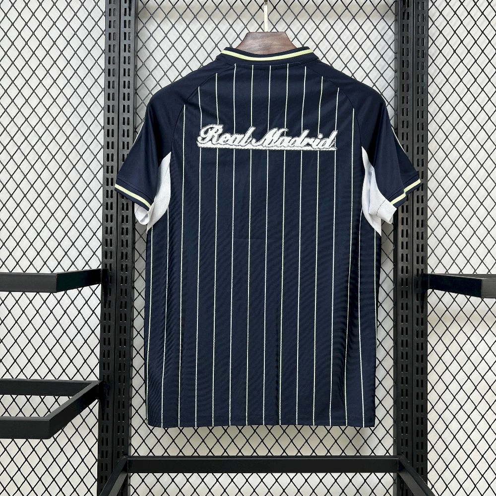 25/26 Real Madrid US Pack Black Baseball Jersey