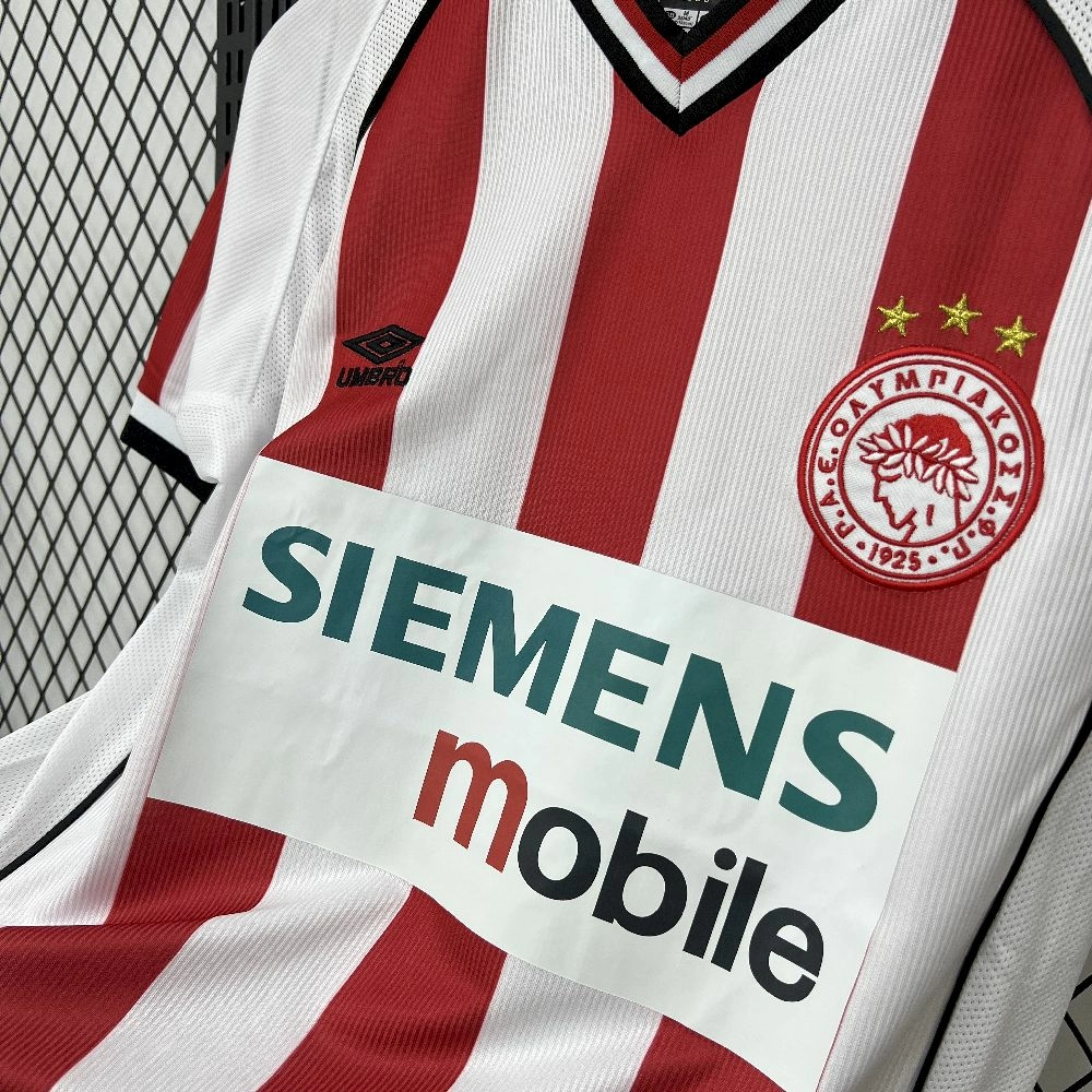 2001/02 Retro Olympiacos FC Home Jersey