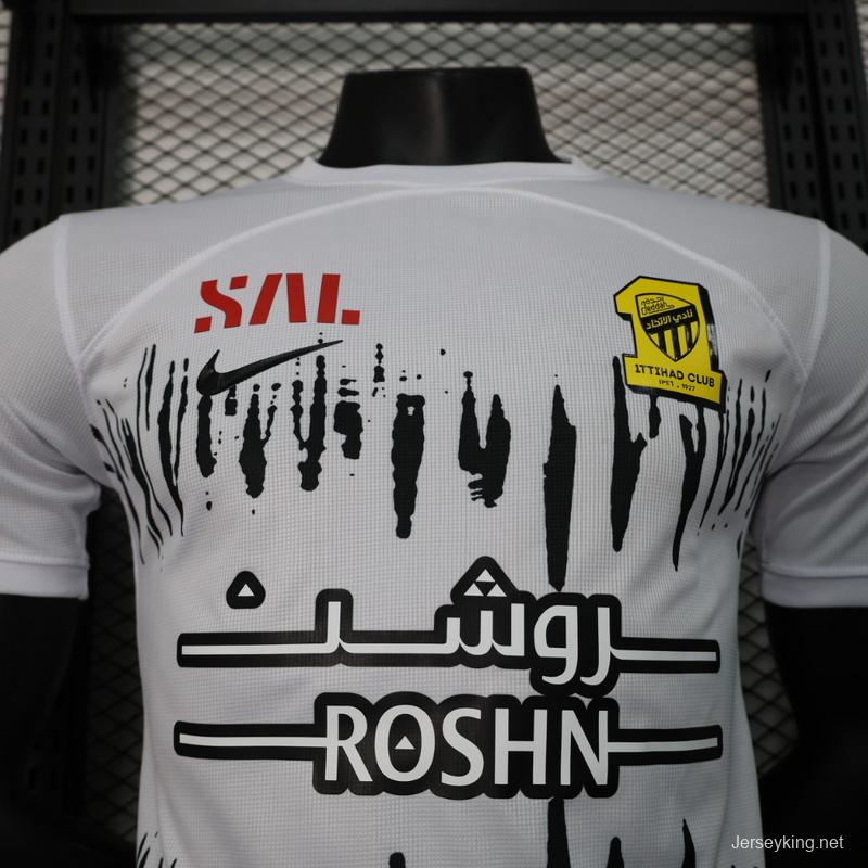 Player Version 23/24 Al-Ittihad Away White Jersey