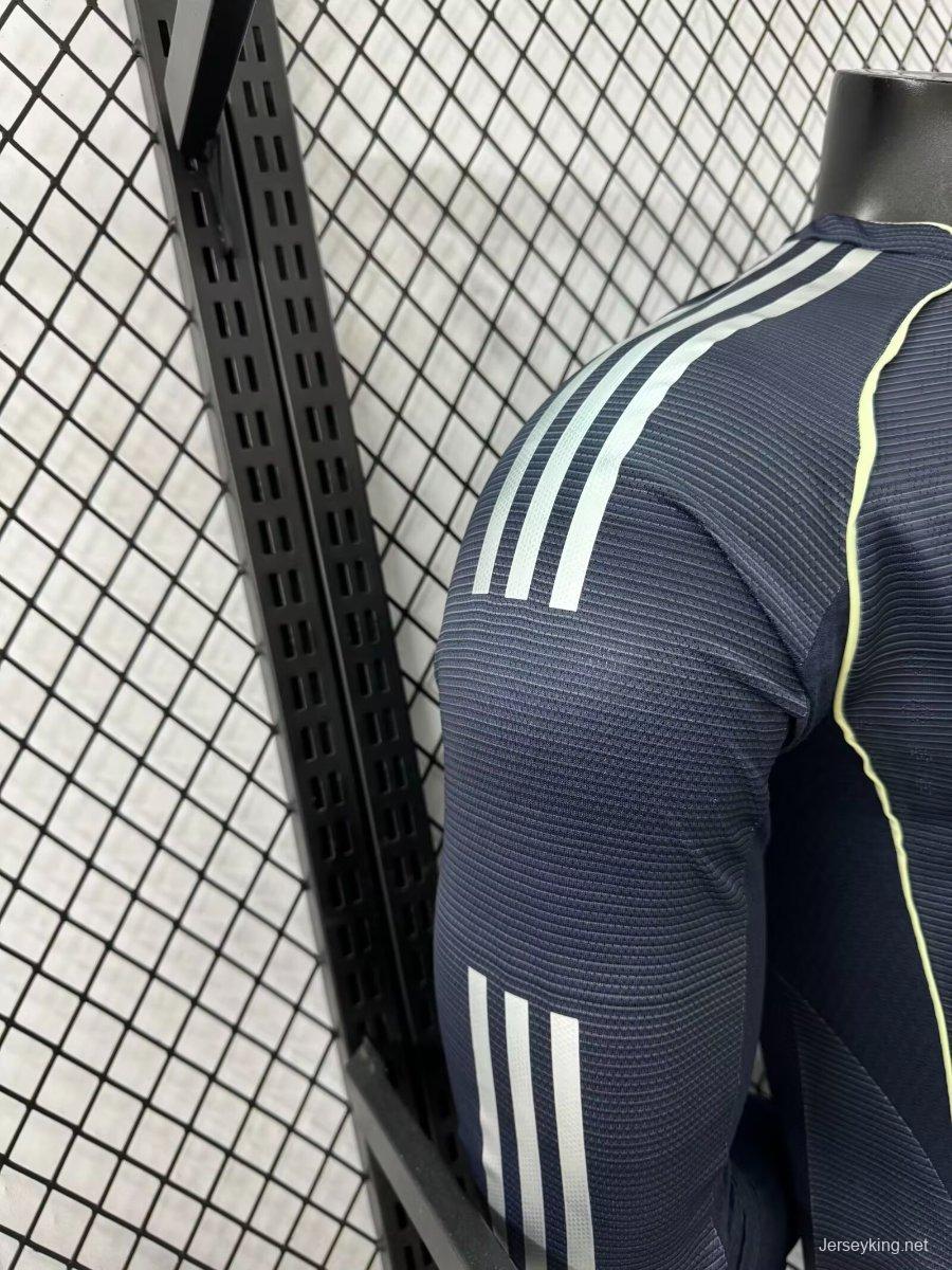 Player Version 25/26 Real Madrid Away Long Sleeve Jersey