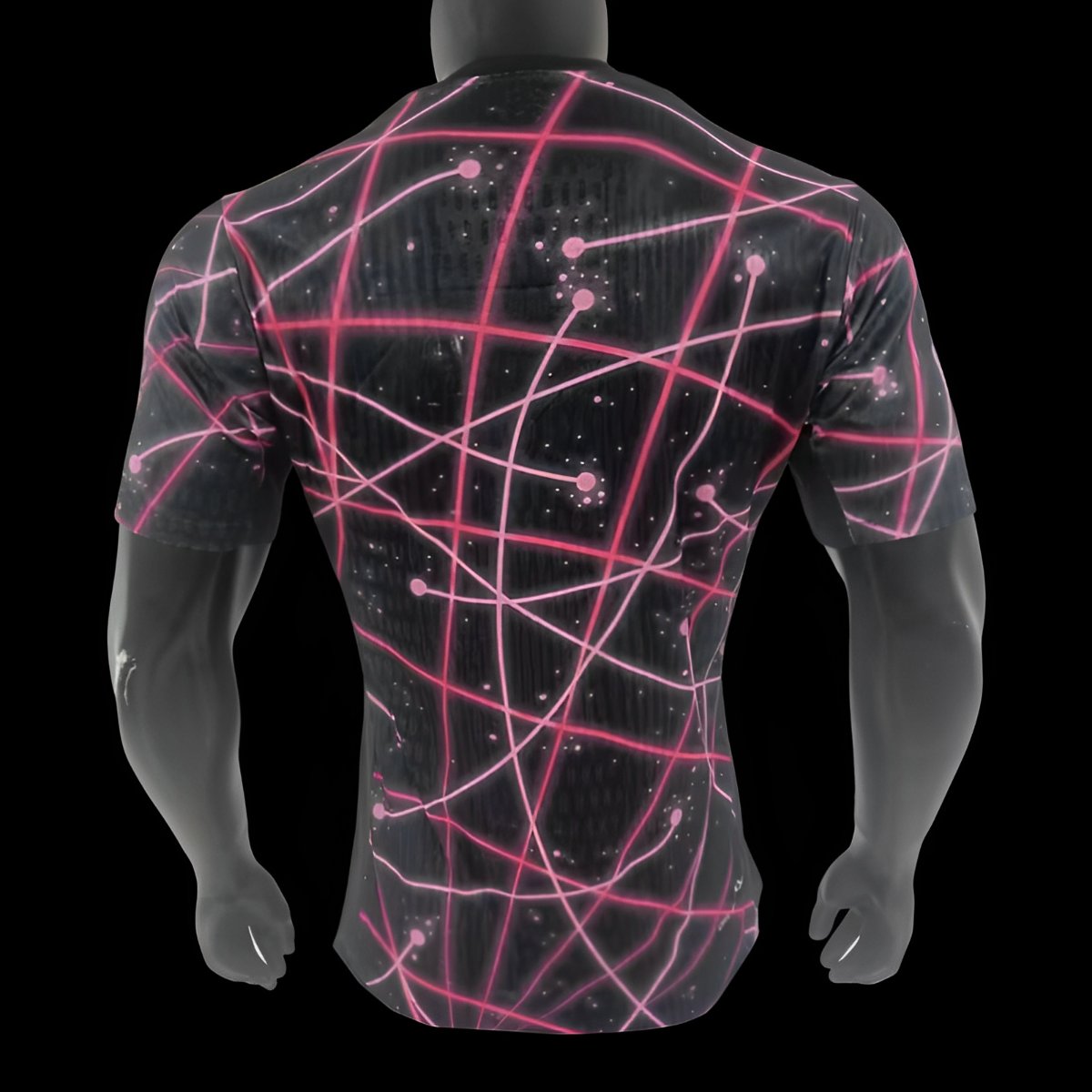 Player Version 25/26 Paris Saint-Germain Black with Pink Laser Lines Jersey