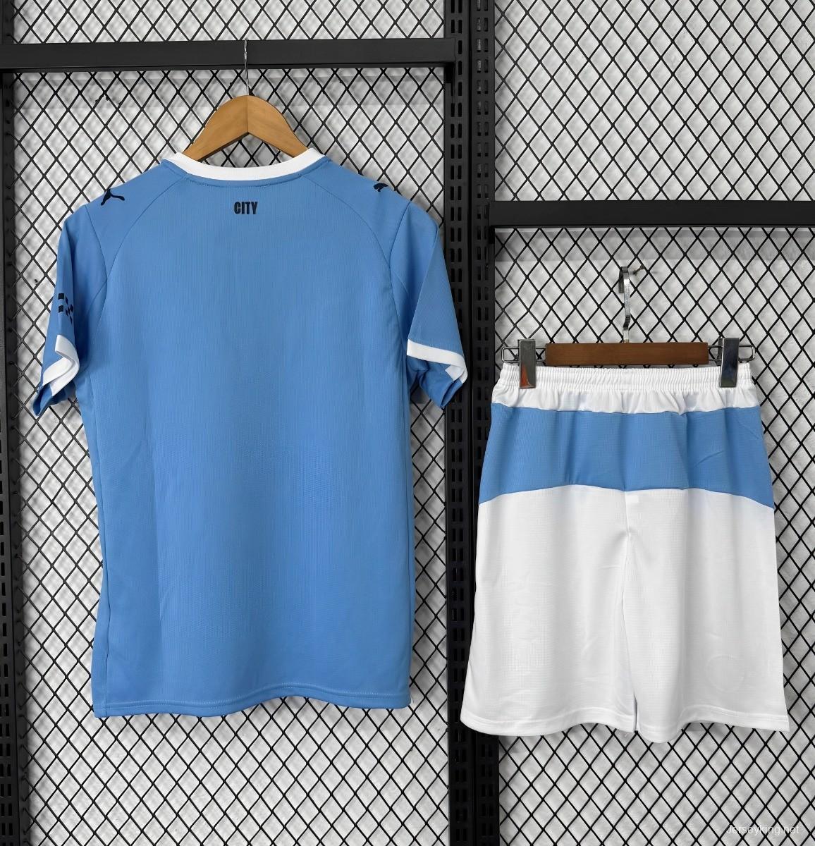 25/26 Kids Manchester City Home Jersey