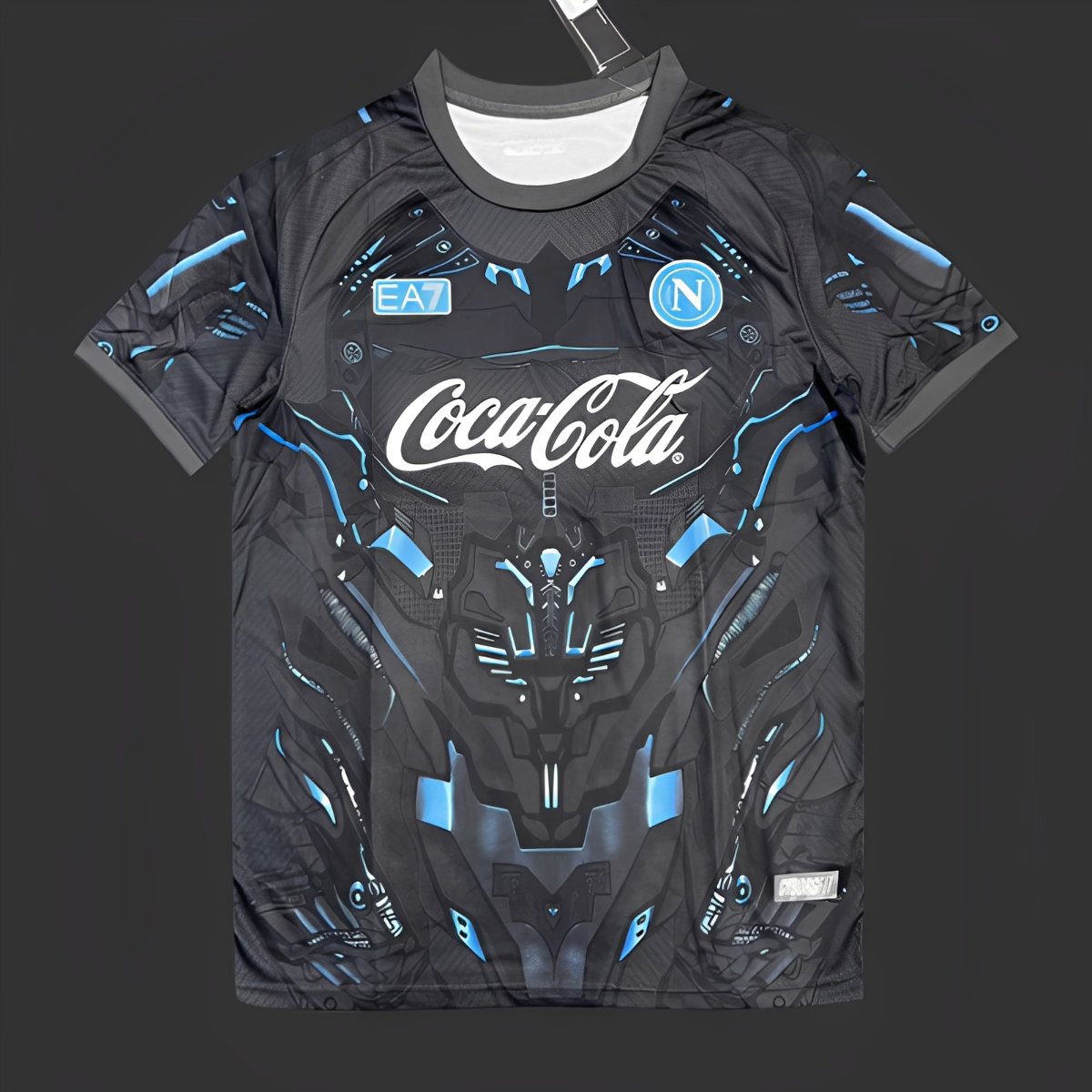 25/26 Napoli EA7 Gray with Robotic Armor Pattern Jersey