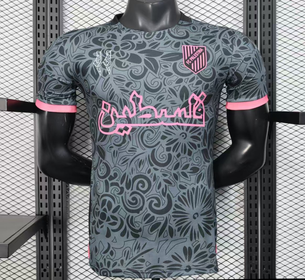 Player Version 25/26 CD Palestina Black Jersey