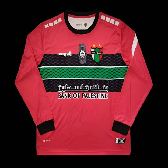 Retro 22/23 CD Palestino Long Sleeve RED Jersey