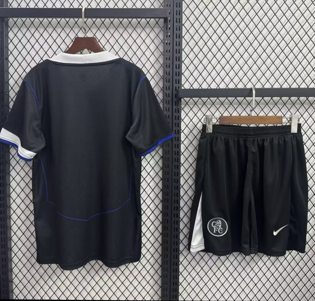 25/26 Kids Chelsea Third Black Jersey