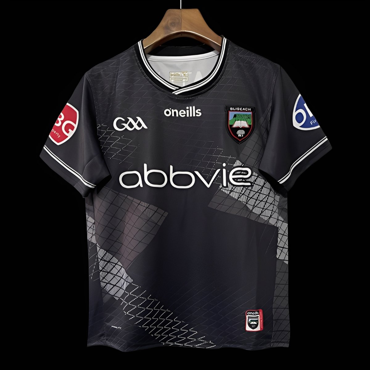 25/26 Sligo GAA Black with Geometric Pattern Jersey
