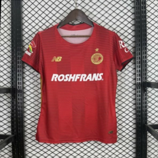 25/26 Deportivo Toluca FC Red Home Short Sleeve Women's Jersey