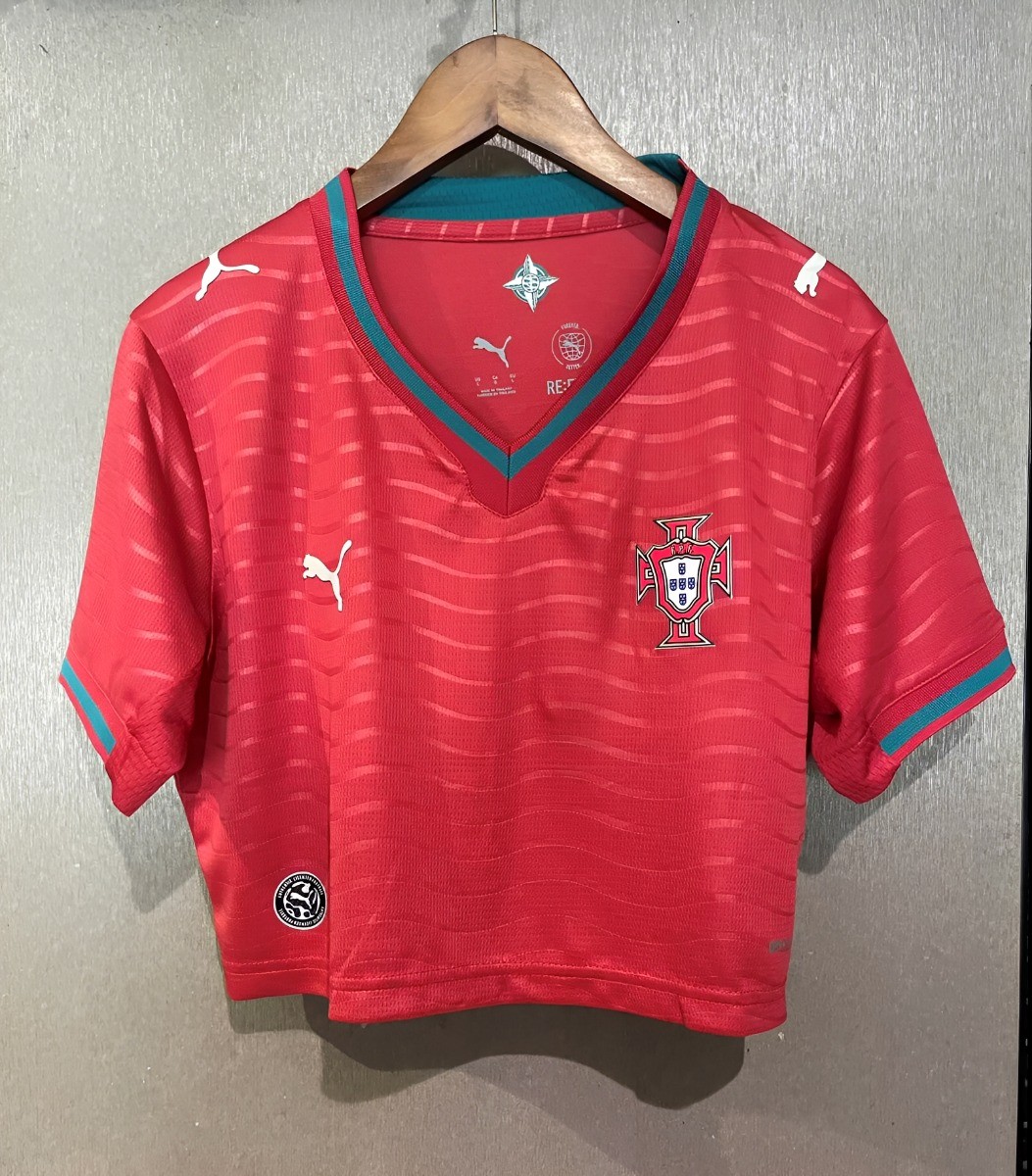 2026 Portugal Home Women Cropped Jersey