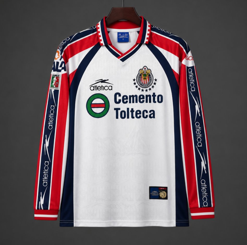 Retro 99/00 Chivas Guadalajara  Away Long Sleeve Jersey