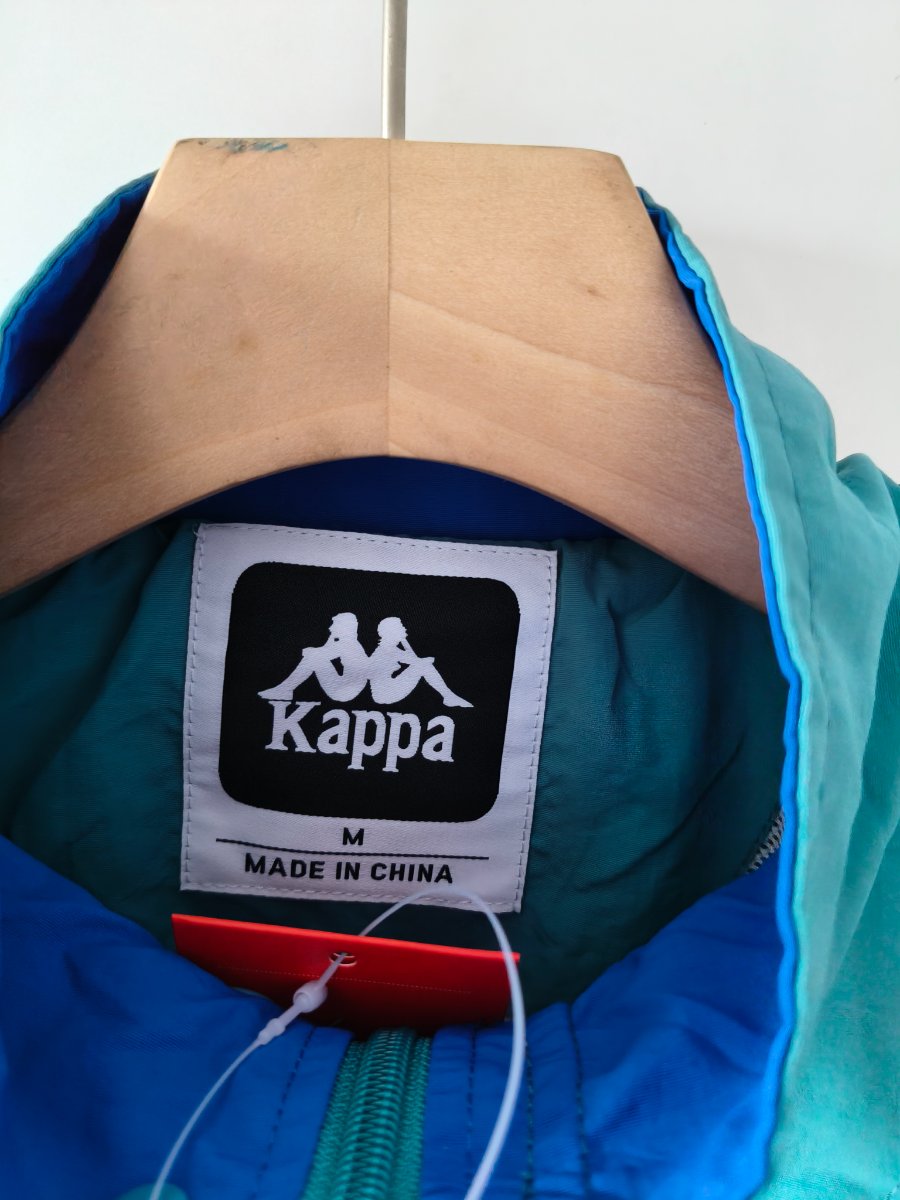 Retro 1967 Barcelona Teal & Blue & Burgundy Kappa Windbreaker Jacket