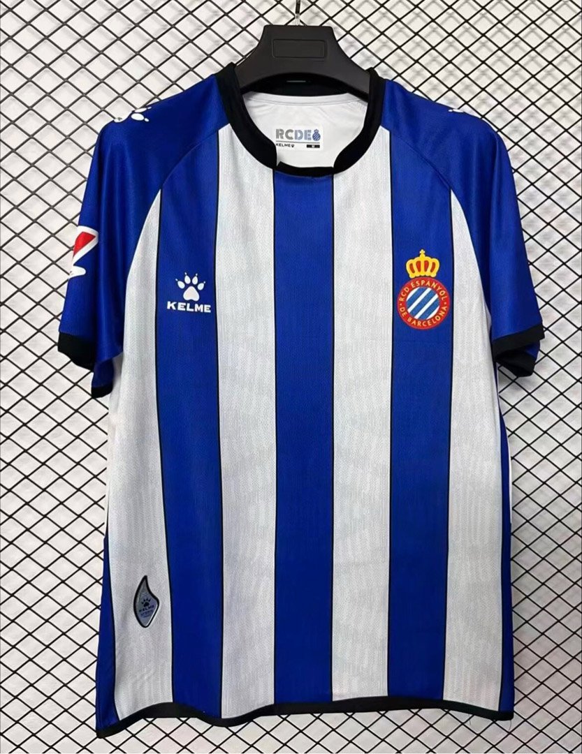 26/27 Espanyol Home Blue&White Stripe Jersey