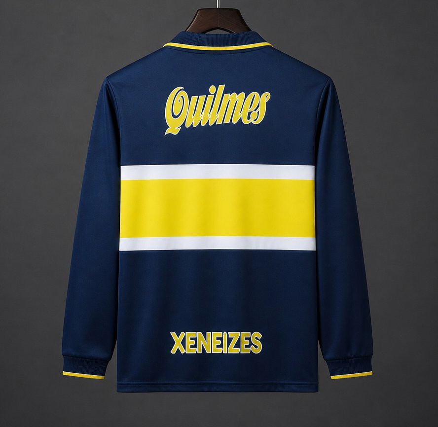Retro 96/97 Boca Juniors Home Long Sleeve Jersey