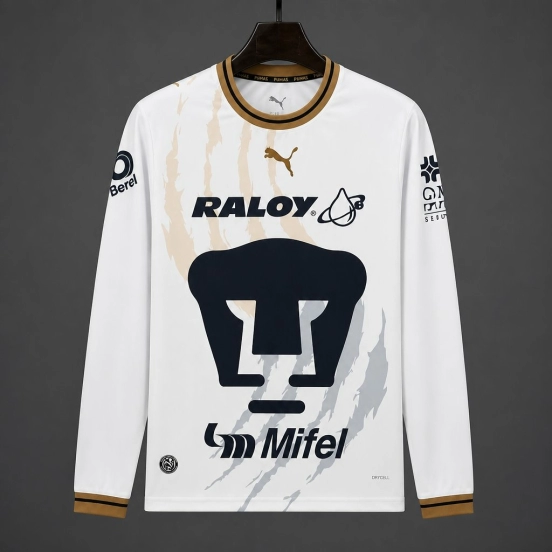 26/27 Pumas Away Long Sleeve White Jersey