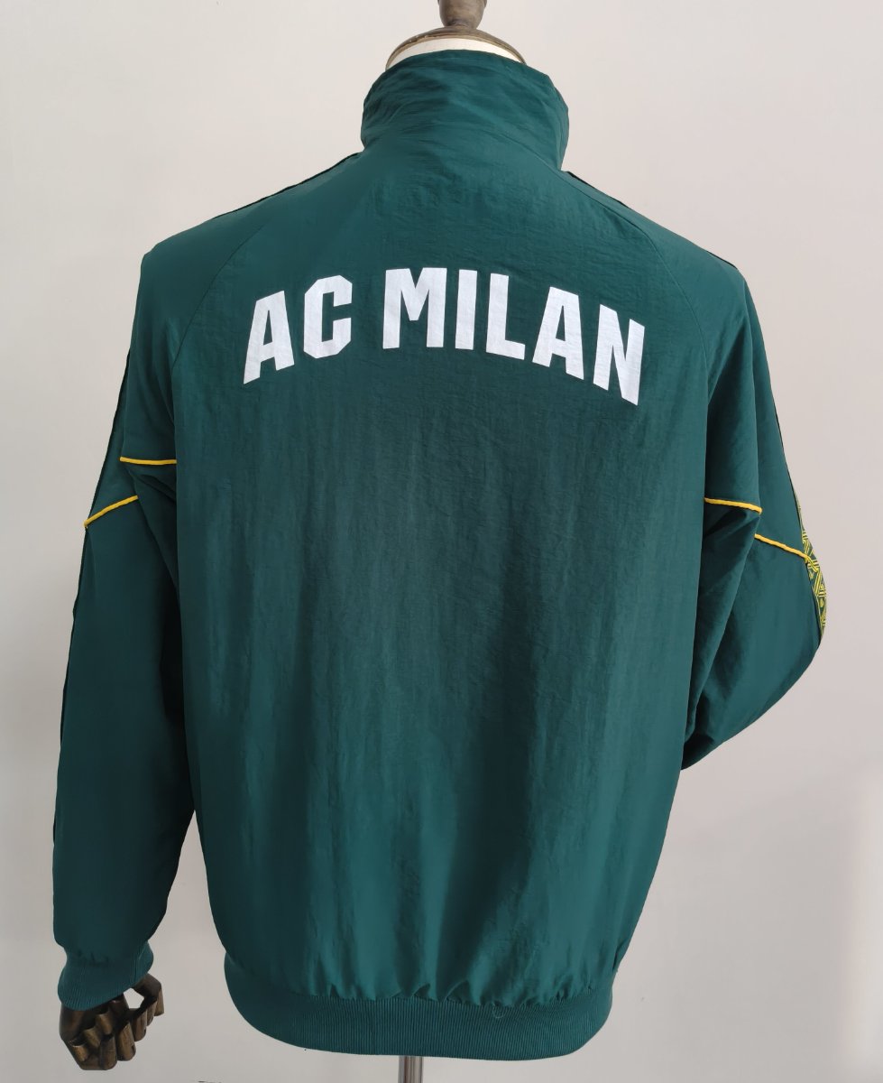 26/27 AC Milan Deep Green Full Zipper Windbreaker