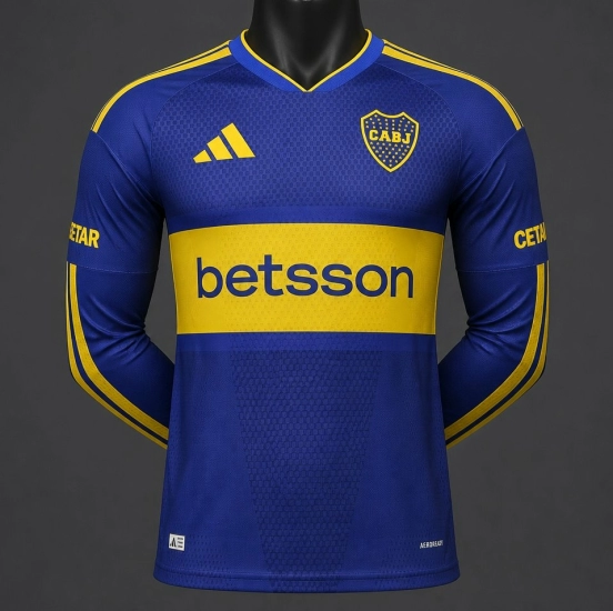 Player Version 26/27 Boca Juniors Home Long Sleeve Jersey