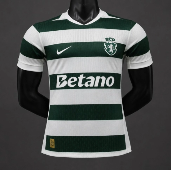 Player Version 26/27 Sporting Lisbon Home Green Stripes Jersey