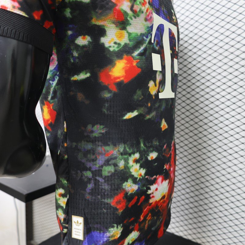 Player Version 26/27 FC Bayern München Black with Floral Abstract Allover Print Third Jersey