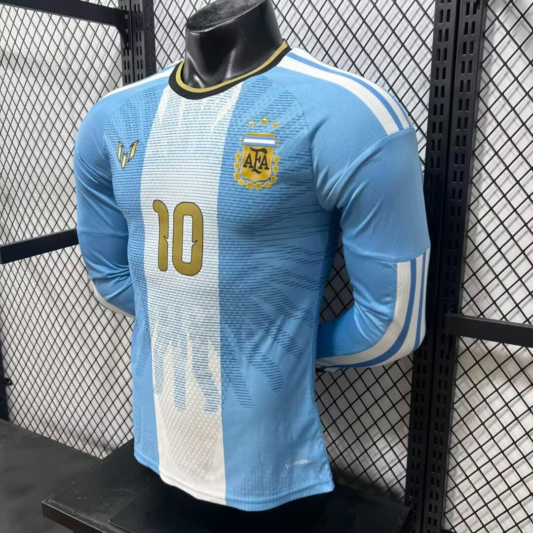 Player Version 2026 Argentina Messi Farewell Commemorative Long Sleeve Jersey