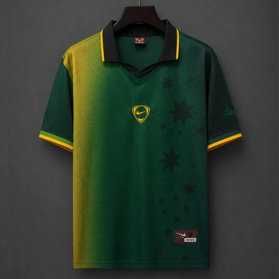 2026 Travis Scott Cactus Jack x Australia Total 90 Green/Yellow Jersey