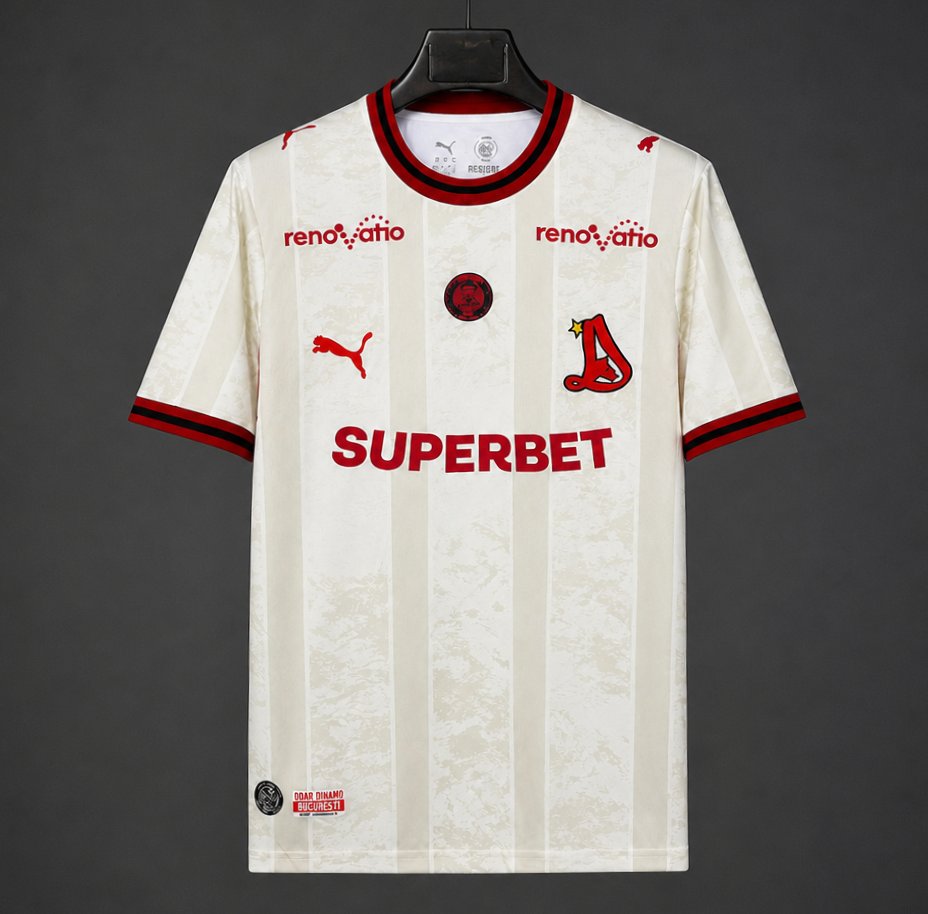 26/27 Dinamo Bucuresti Away White Jersey