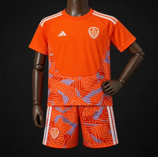 26/27 Kids Leeds United Goalkeeper 4 Orange Jersey